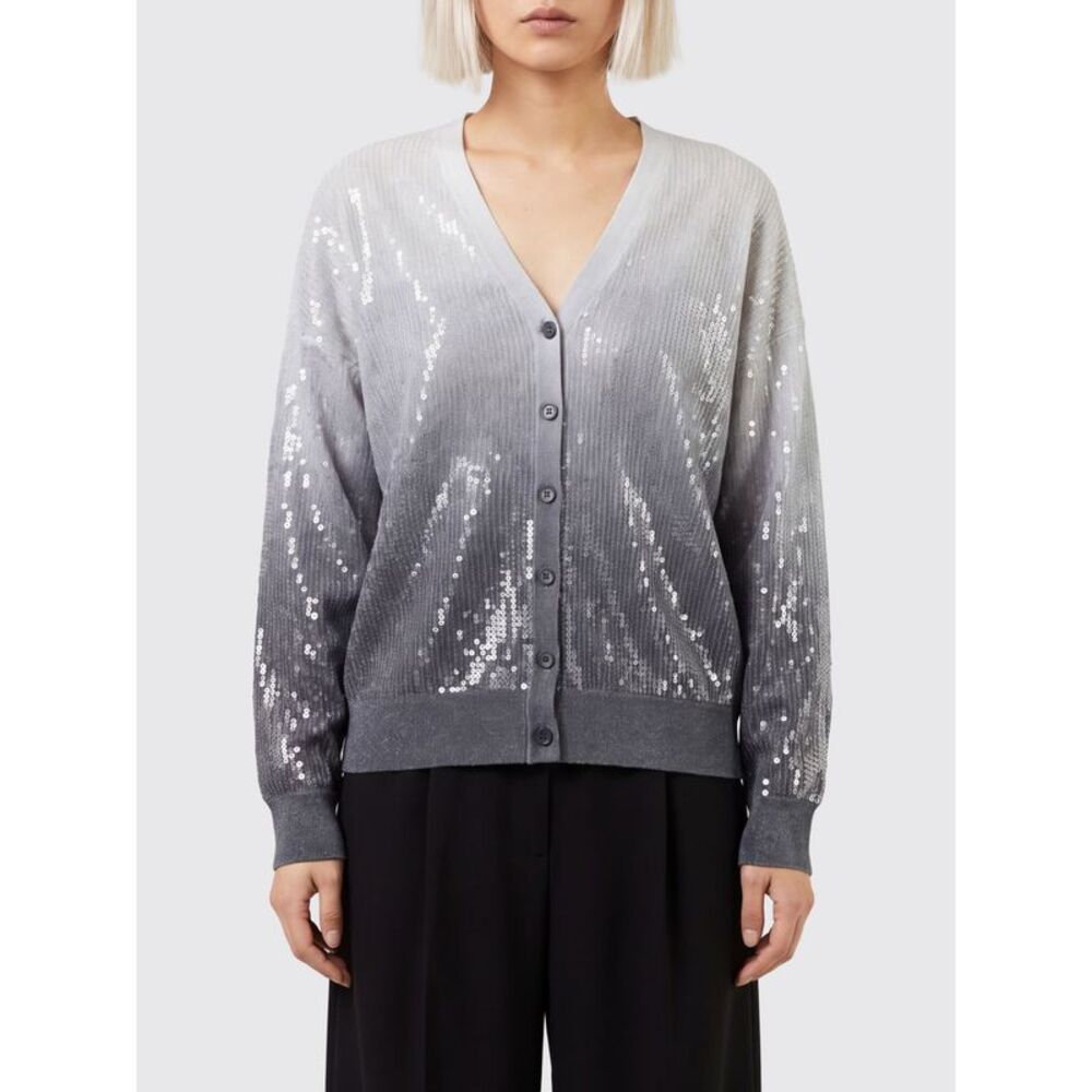 Liu Jo Women Liu Jo Relaxed Fit V-Neck Cardigan With Sequin Embroidery